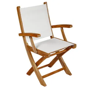 Yacht Teak Folding Armchairs - 4 Colors