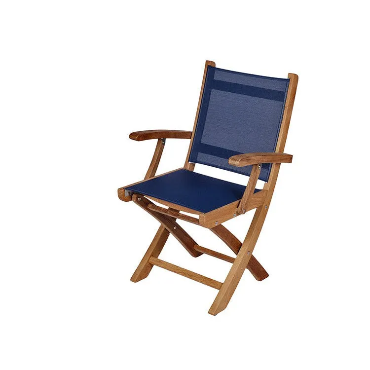 Yacht Teak Folding Armchairs - 4 Colors