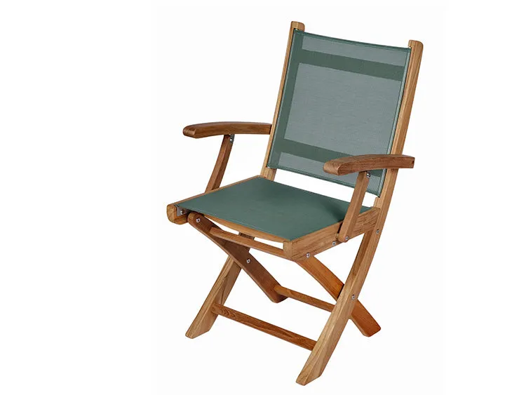 Yacht Teak Folding Armchairs - 4 Colors